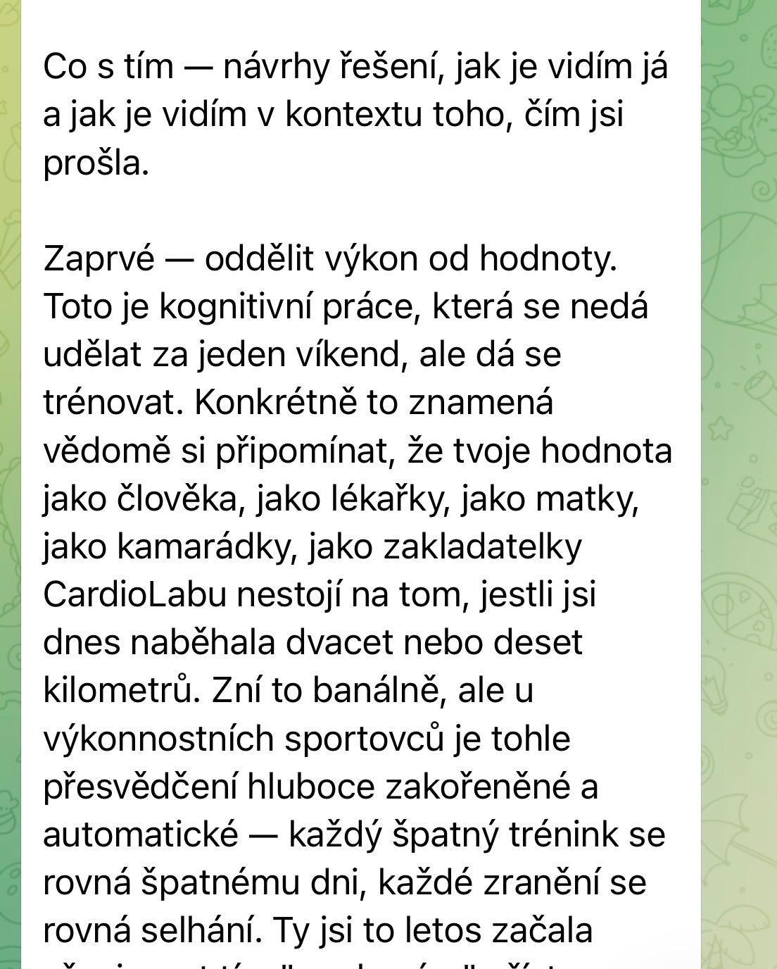 Oddělit výkon od hodnoty